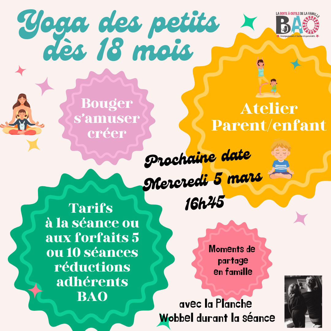 Yoga des petits des 18 mois avec la Wobbel