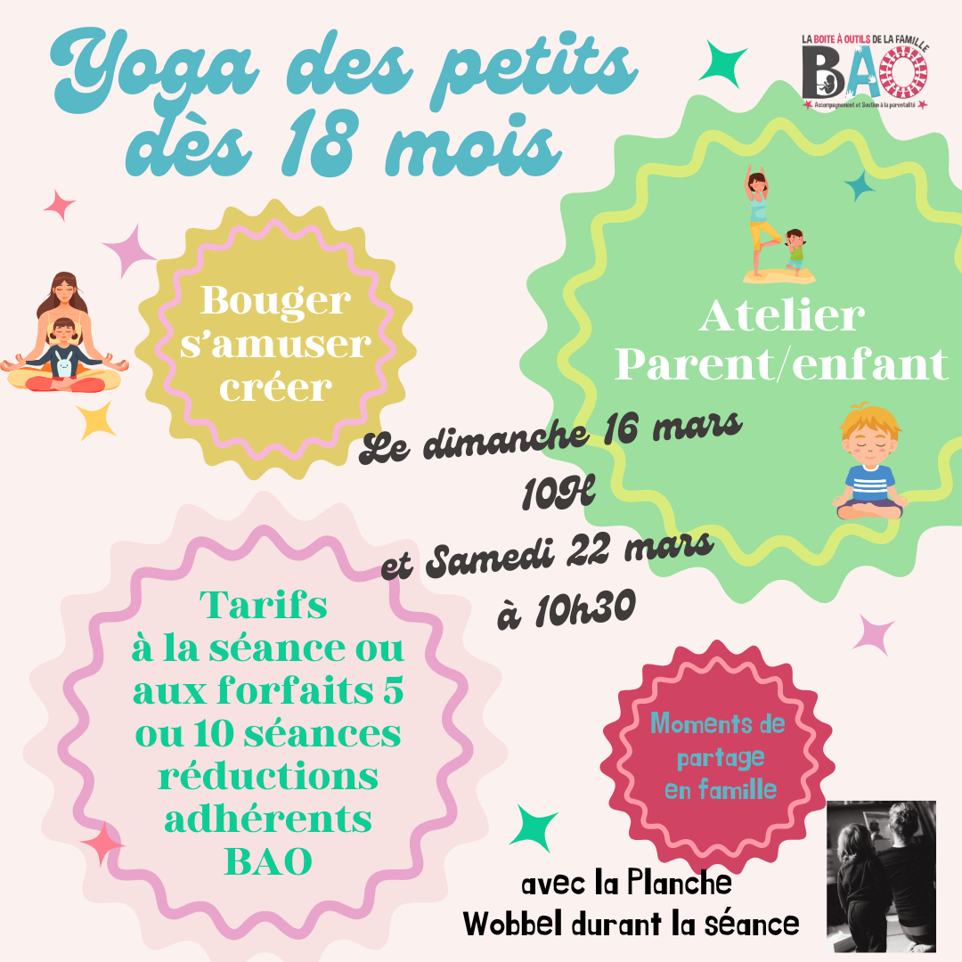 Yoga des petits des 18 mois avec la Wobbel 10H30